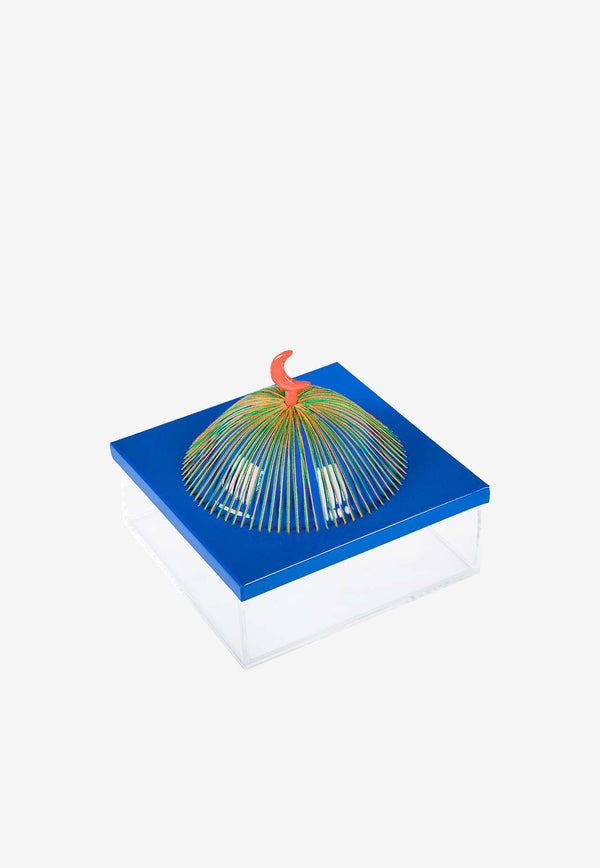 Medium Acrylic Dome Box Royal Blue