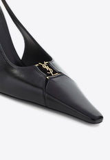 Babylone 90 Slingback Pumps in Smooth Leather