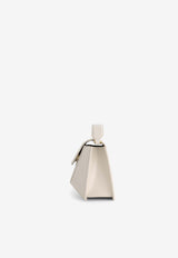 Mlouye Naomi Architectural Leather Shoulder Bag Dove 10-001-121_WHITE