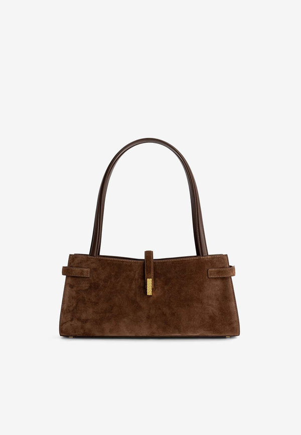 Mlouye Isla Suede Wide Shoulder Bag Brown 10-093-169_BROWN