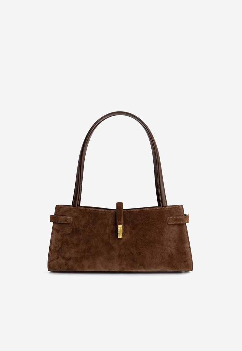 Mlouye Isla Suede Wide Shoulder Bag Brown 10-093-169_BROWN