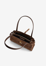 Mlouye Isla Suede Wide Shoulder Bag Brown 10-093-169_BROWN