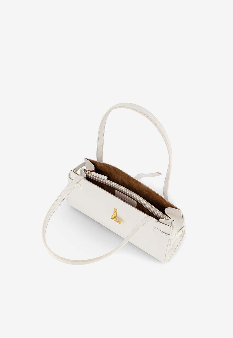 Mlouye Isla Suede Wide Shoulder Bag Cream 10-093-187_CREAM