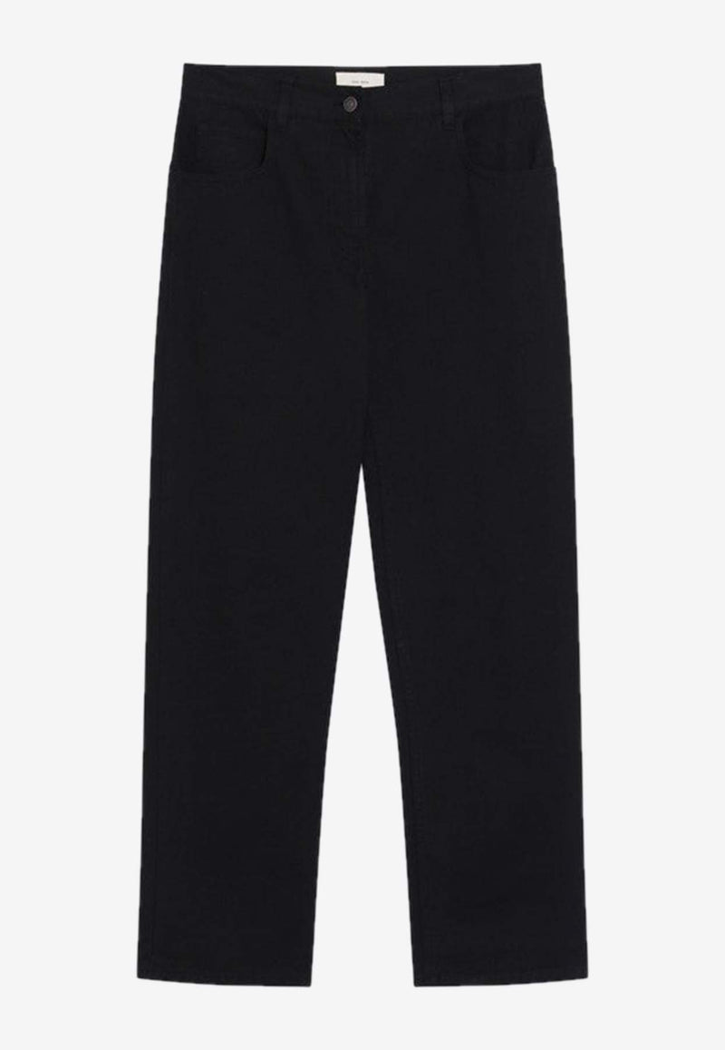 The Row Landais Straight-Leg Jeans Black 10000W3912/Q_THERO-BLK