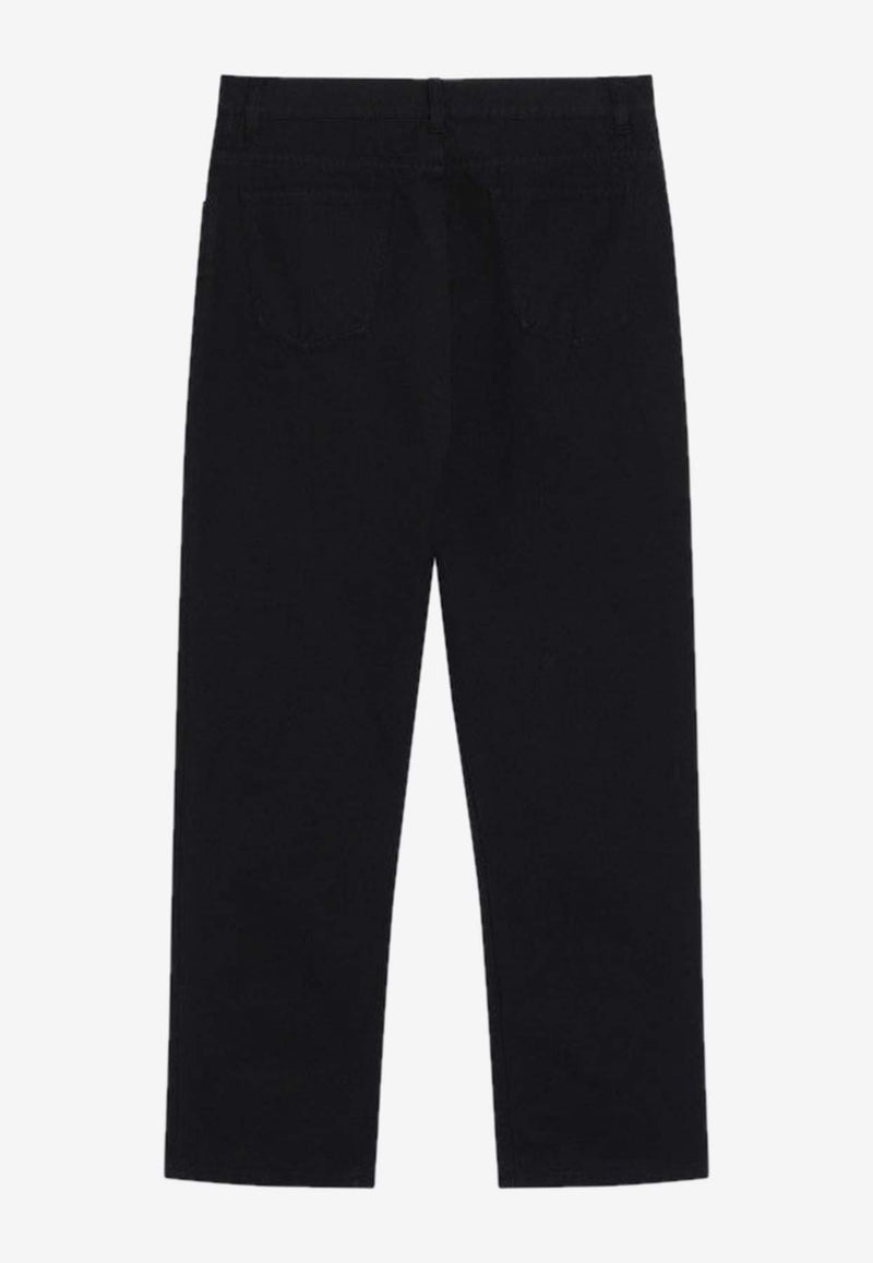 The Row Landais Straight-Leg Jeans Black 10000W3912/Q_THERO-BLK