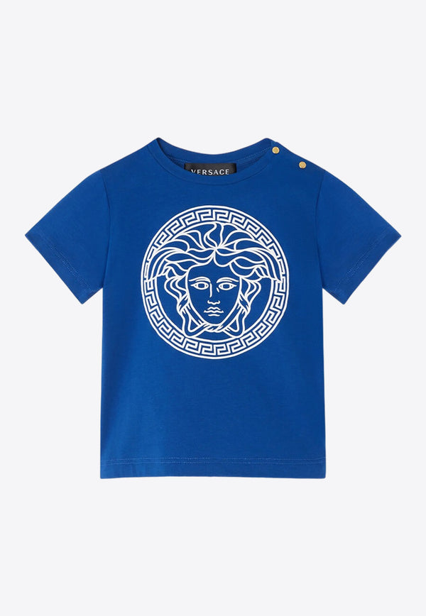 Versace Kids Baby Girls Medusa Crewneck T-shirt 1000102 1A10163 2UO20