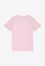 Versace Kids Girls Medusa-Print Crewneck T-shirt 1000239 1A10165 2PP00