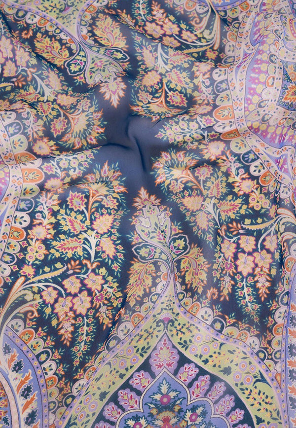Etro Paisley Print Scarf in Silk Georgette 10007-8406 0250 Multicolor