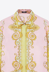 Versace Printed Silk Shirt Multicolor