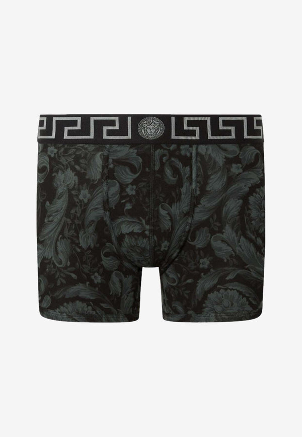 Versace Barocco Print Long Trunks Black 1001384 1A11188 5B050