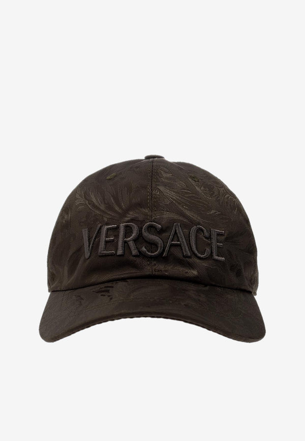 Versace Logo-Embroidered Baseball Cap Brown 1001590 1A08017 2GF40