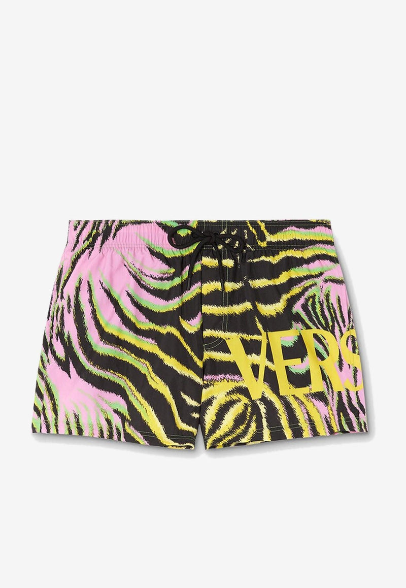 Versace Tiger Swim Shorts Multicolor 1002516 1A07857 5X250