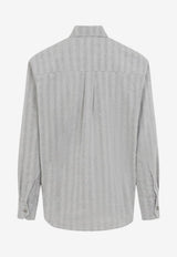 Above Striped Long-Sleeved Shirt