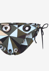 Occhi Print Adjustable Bikini Bottoms