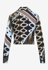 Vivara Print Silk Cropped Shirt