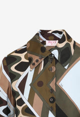 Vivara Print Silk Cropped Shirt