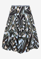 Manuba Print Wide Silk Pants