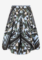 Manuba Print Wide Silk Pants