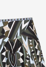 Manuba Print Wide Silk Pants