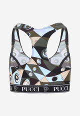 Occhi Print Sports Top