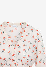 Floral Print Cropped Cardigan