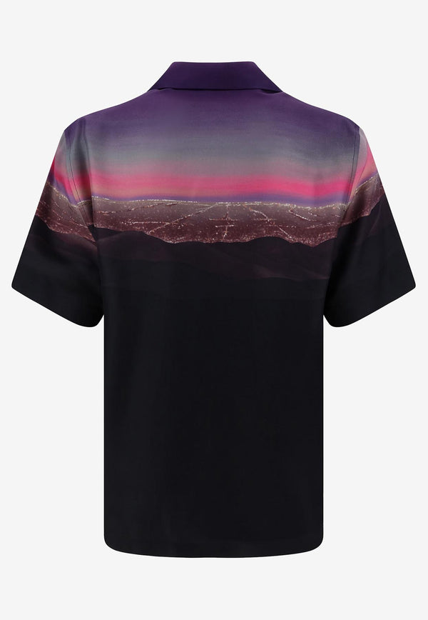 Versace Hills Print Silk Shirt Multicolor 1003926 1A08752 5X000