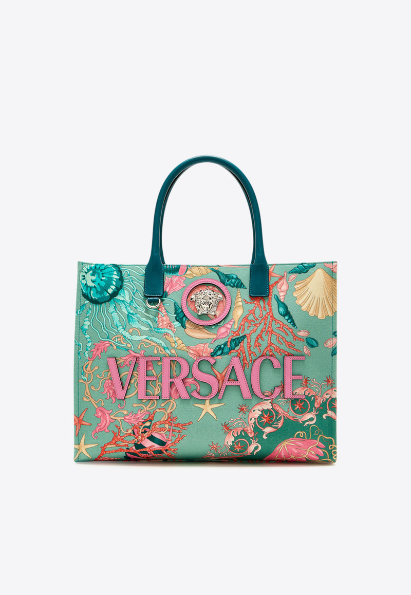 Versace La Medusa Underwater Barocco Tote Bag Multicolor 1004741 1A15308 5GA8P