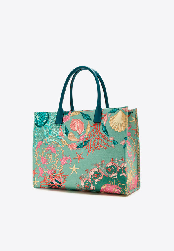 Versace La Medusa Underwater Barocco Tote Bag Multicolor 1004741 1A15308 5GA8P