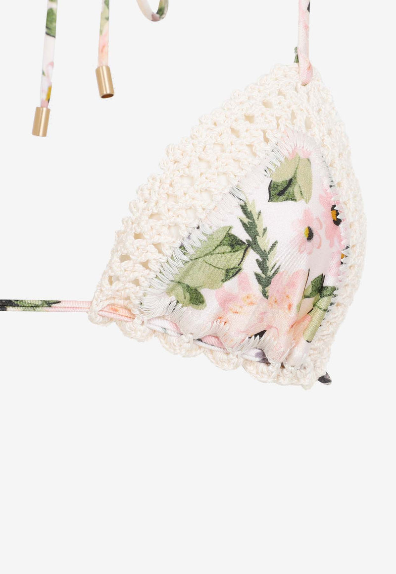 Halliday Crochet-Trim Triangle Bikini
