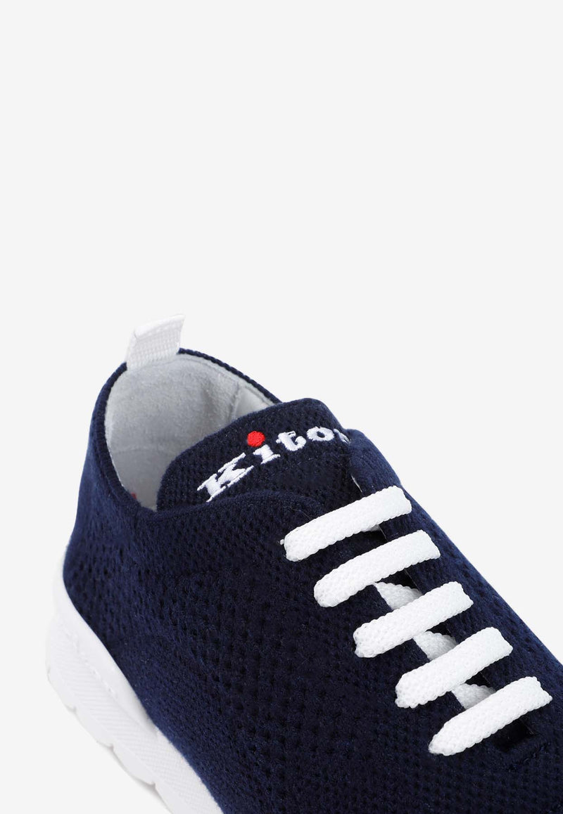 Cashmere Knitted Low-Top Sneakers