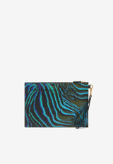 Versace Tiger Medusa Biggie Pouch Bag Multicolor 1006243 1A07629 5K14V