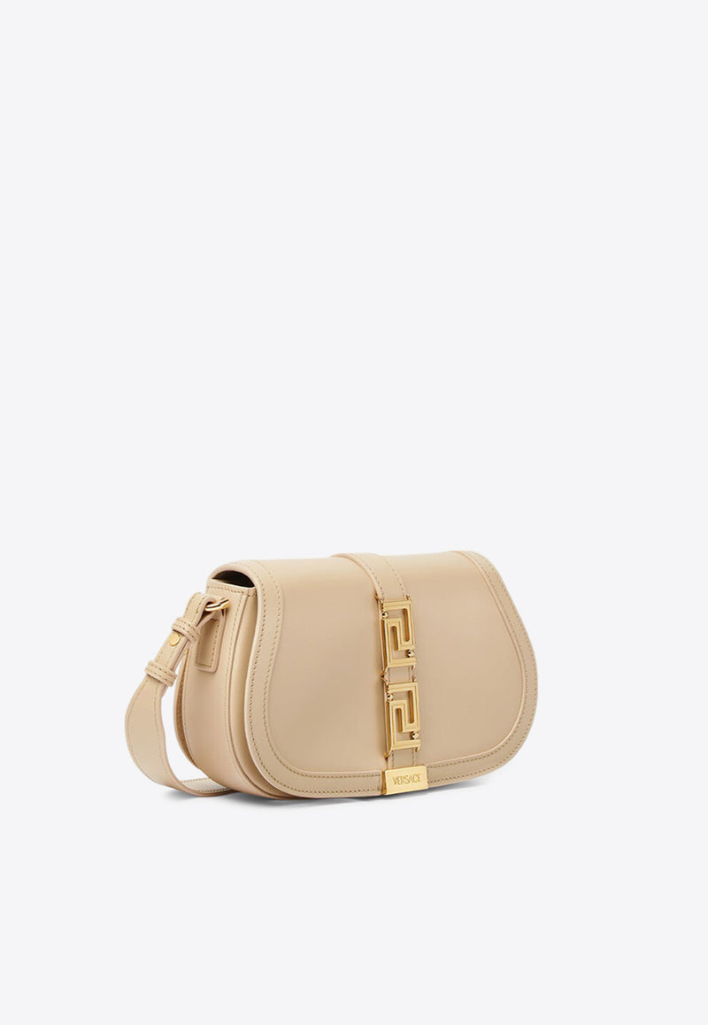 Versace Greca Goddess Leather Shoulder Bag 1007128 1A05134 1KD4V Beige