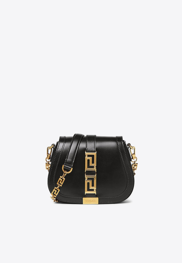 Versace Small Greca Goddess Shoulder Bag 1007129 1A05134 1B00V Black