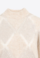 Sequin-Embellished Wool Sweater