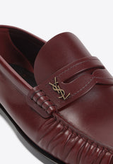 Cassandre Smooth Leather Penny Loafers