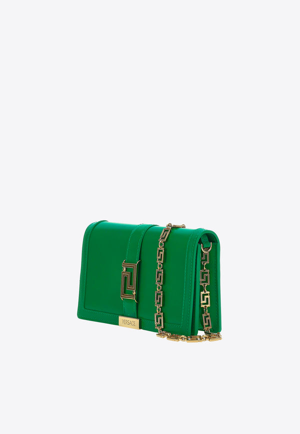 Mini Greca Goddess Calf Leather Clutch Versace Emerald 1007220-1A05134-1GI5V