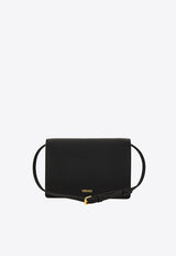 Mini La Medusa Crossbody Bag in Grained Leather Versace Black 1007678-DVIT2T-1B00V