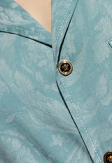 Versace Barocco Jacquard Denim Shirt Blue 1007836 1A15031 1D910