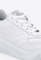 Odissea Greca Sneakers in Calf Leather Versace Optic White 1008124-1A05873-1W000