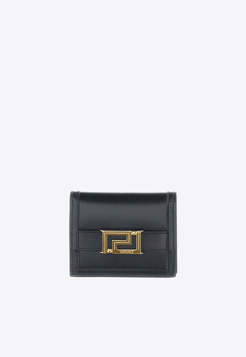 Versace Greca Goddess Bi-Fold Leather Cardholder Black 1008832_1A05134_1B00V