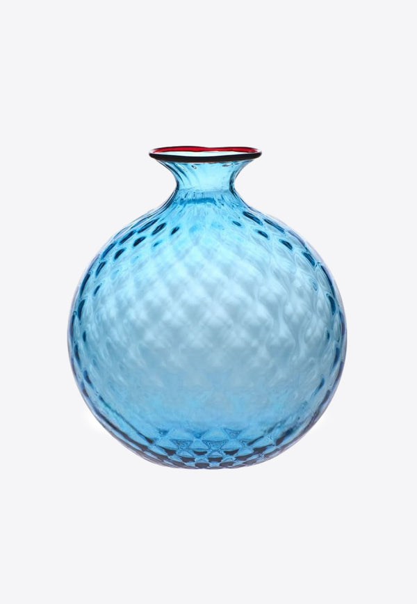 Venini Monofiore Balloton Vase Blue 100.18 AQ