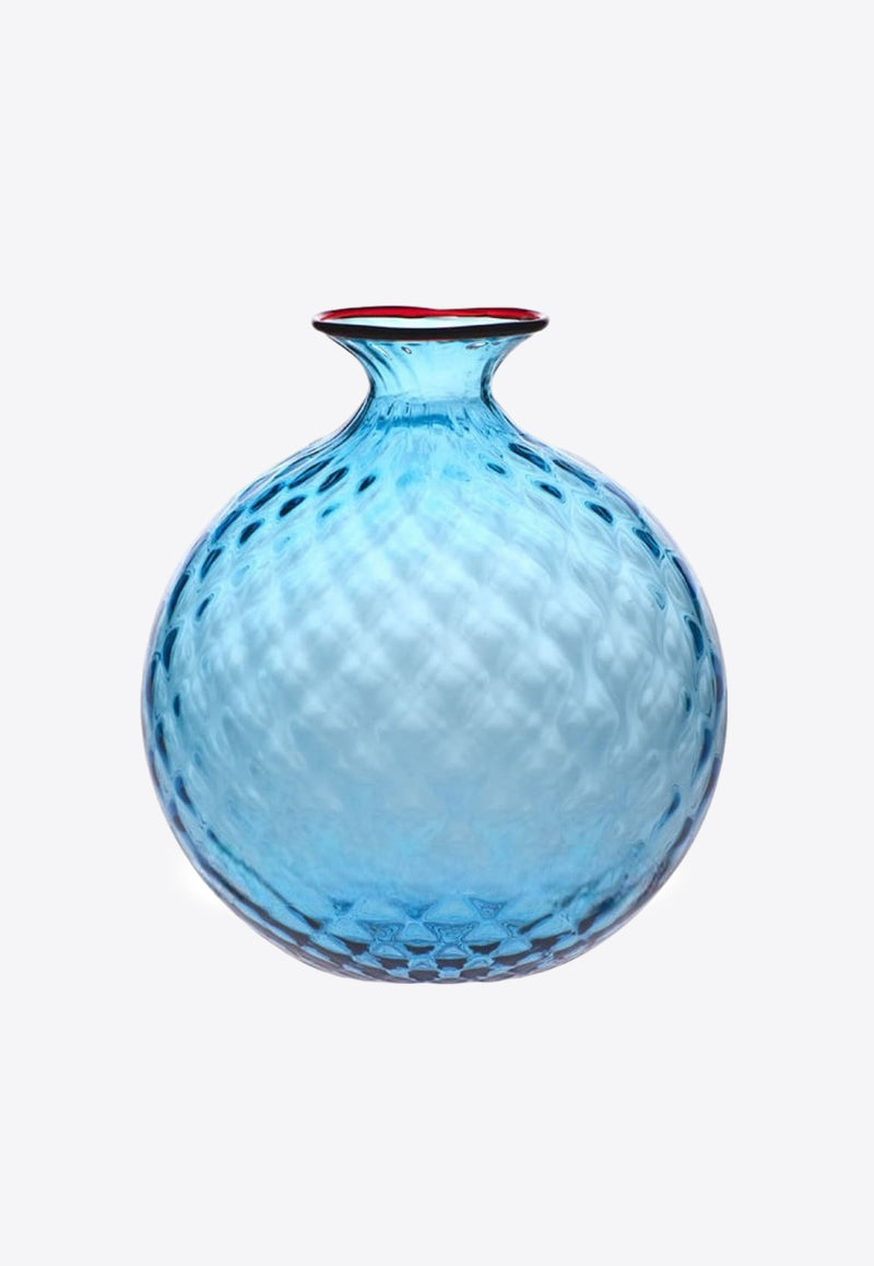 Venini Monofiore Balloton Vase Blue 100.18 AQ