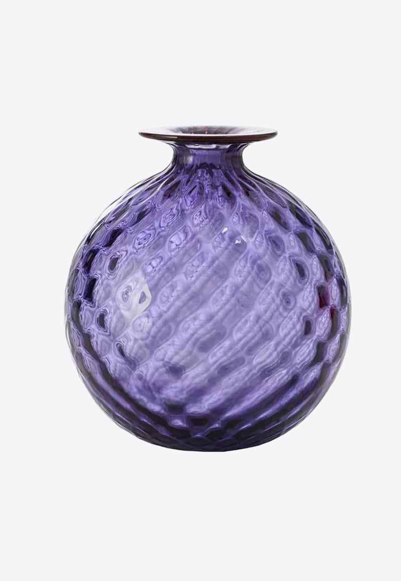 Venini Monofiori Balloton Vase Purple 100.18 IN