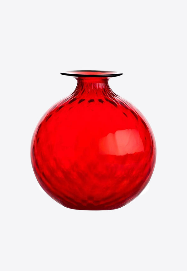 Venini Monofiori Balloton Vase Red 100.18 RV
