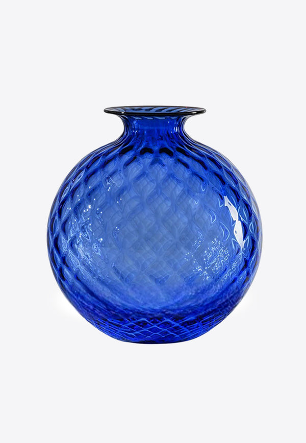 Venini Medium Monofiore Balloton Vase Blue 100.18 ZA/RV