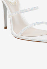 Cleo 105 Crystal-Embellished Satin Sandals