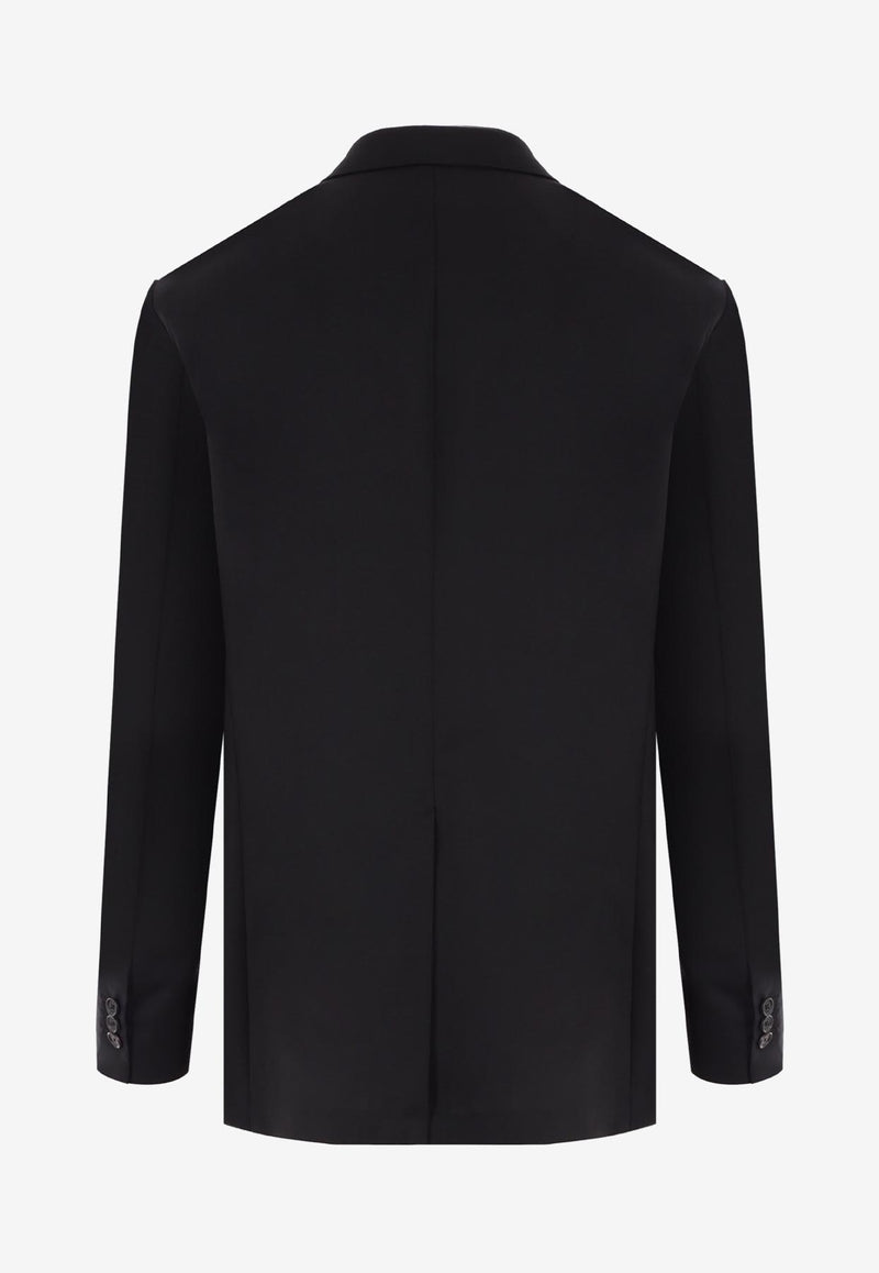 Versace Single-Breasted Medusa Biggie Wool Blazer Black 1010602 1A07454 1B000