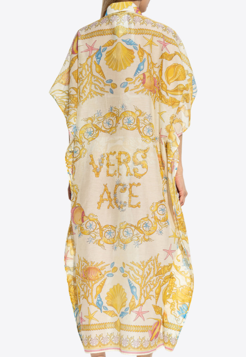Versace Underwater Barocco Print Cover-Up Dress Multicolor 1010808 1A15491 5K640