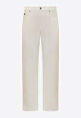 Versace Straight-Leg Jeans 1010816 1A10032 1D110 White
