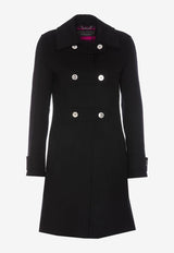 Versace Double-Faced Wool Coat Black 1010855 1A08209 2BH10